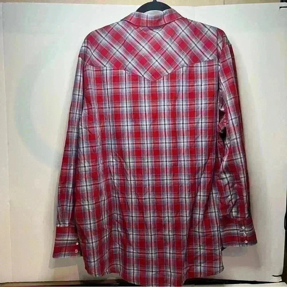 2 wrangler pearlsnap flannels 2XL - Picture 2 of 6